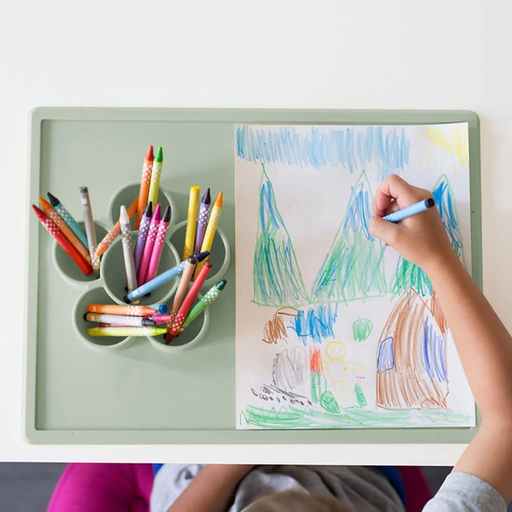 EZPZ Play Mat szilikon babatálca - zöld