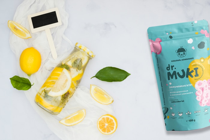 dr. Muki Immunomax kids gyerekvitamin - savanyú vattacukor-ízű